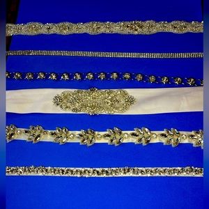 Bridal belts Lot of 6. Lot number 56.